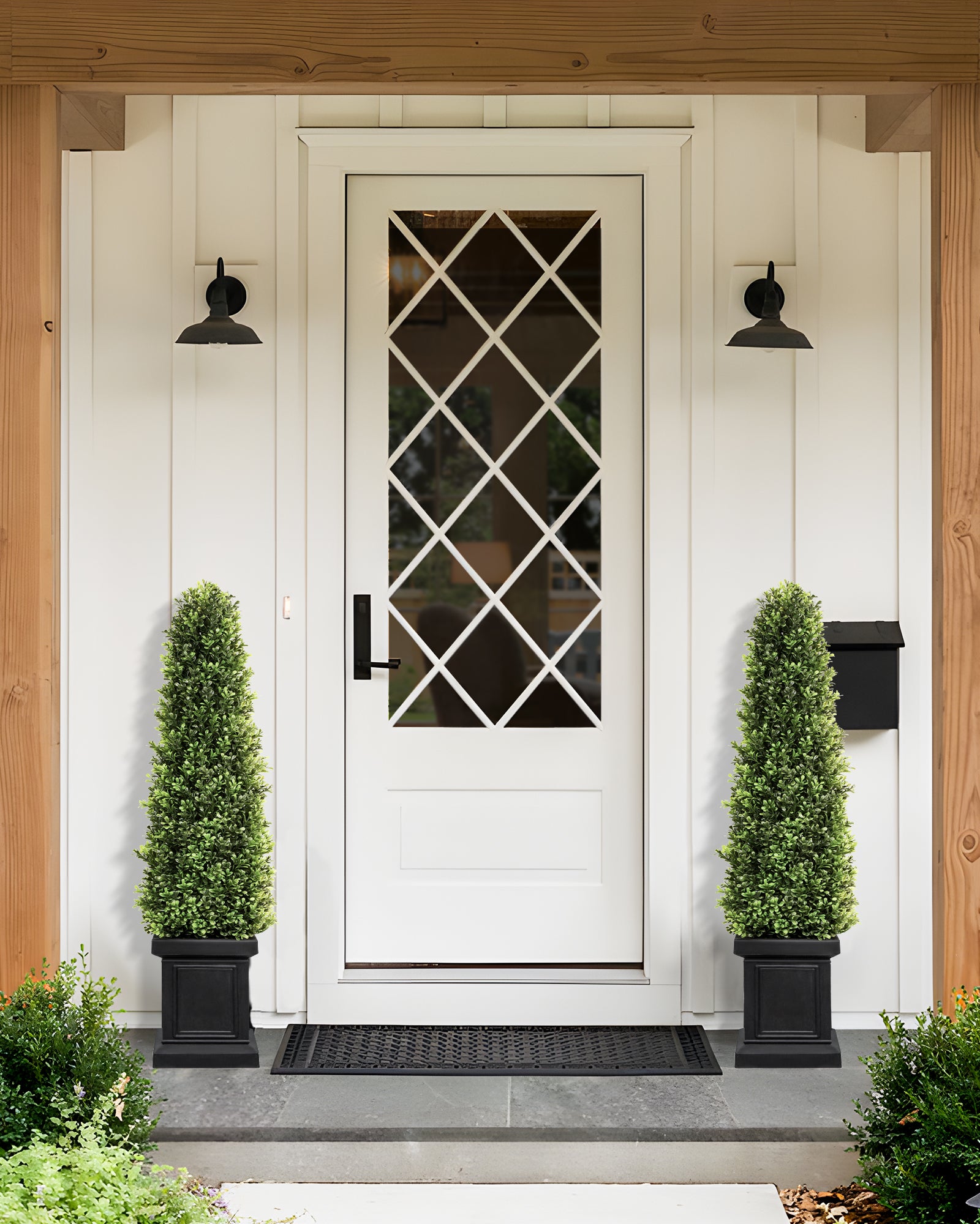 4ft artificial topiary trees set of 2 for front porch