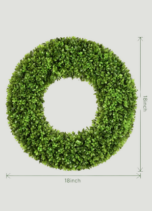 DDHS 20'' Handcrafted Boxwood Lush Green Wreath